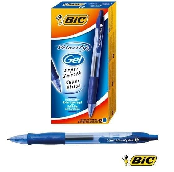 Velocity Gelpen - Blå (12 stk.) BIC