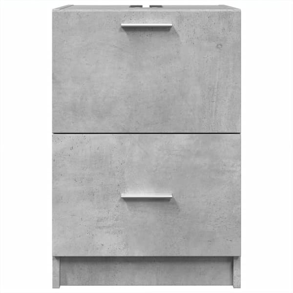 vidaXL håndvaskskab betongrå 40x37x59 cm