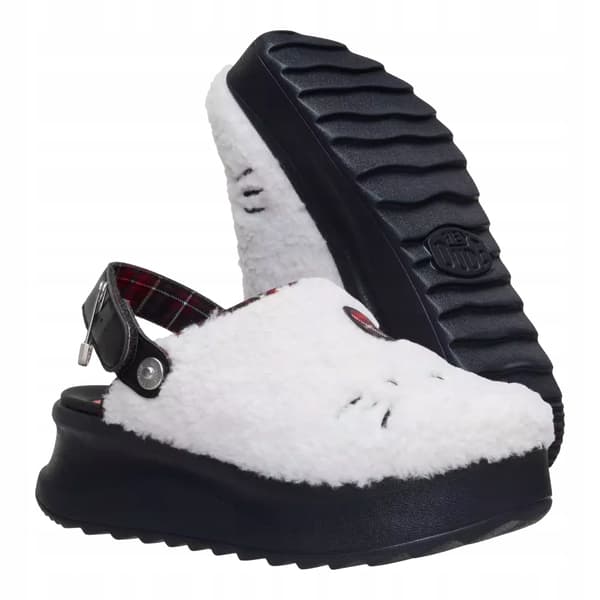 HEYDUDE HELLO KITTY DELRAY TRÄSKOR 44843 |41| VIT SVART