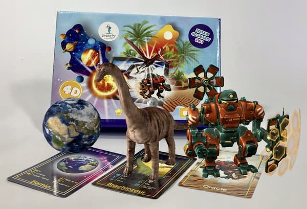4D-dinosaurer, planeter og robotter