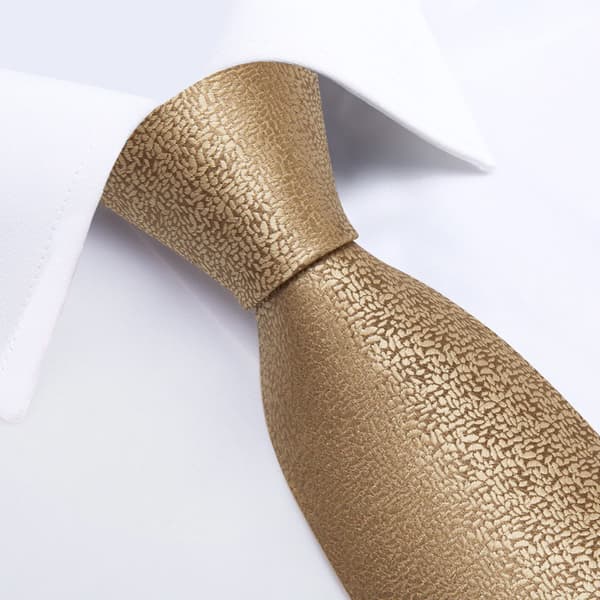 Herreslips 8,5 cm elegant jacquard lommetørklæde + manchetknapper