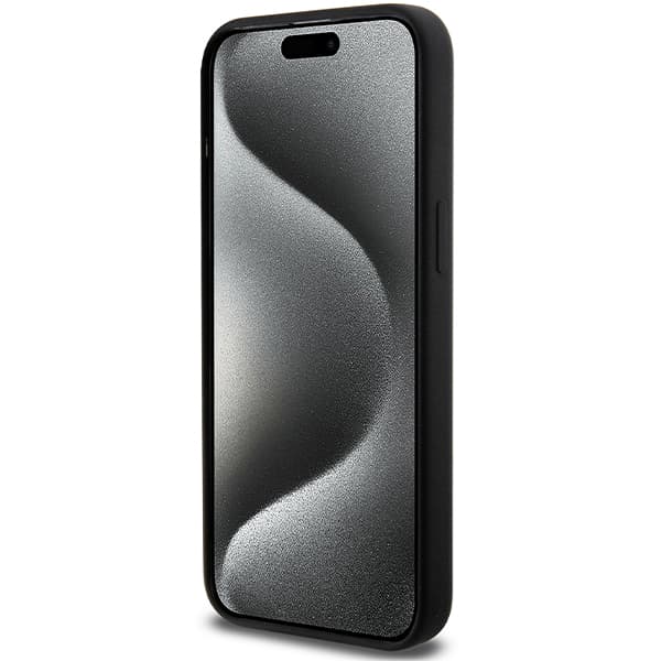 BMW M Silikone Mønster MagSafe Etui til iPhone 15 Pro Max, Sort