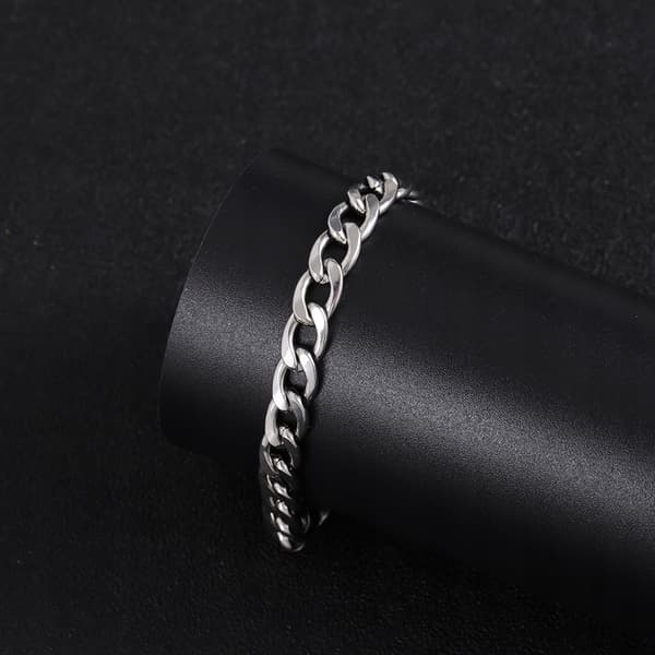 Sølv Herre TYKT ARMBÅND 23cm Pansret Armbånd + GRATIS