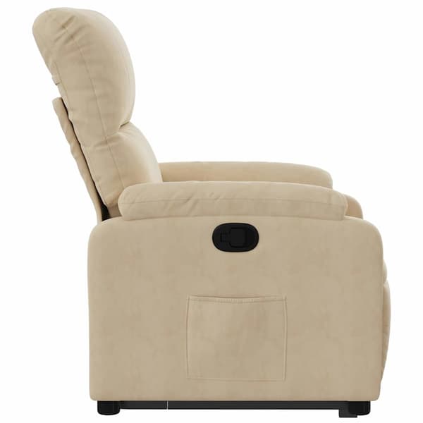 vidaXL løftestol, creme, mikrofiber