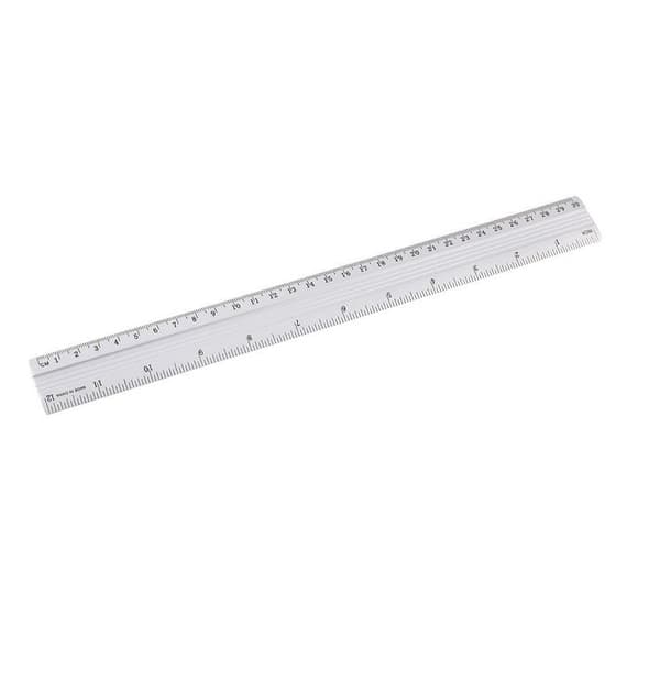 Alumiiniviivain 30 cm D.RECT