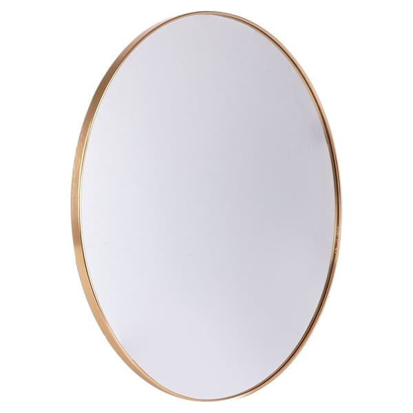 Väggspegel guld rund 50 cm