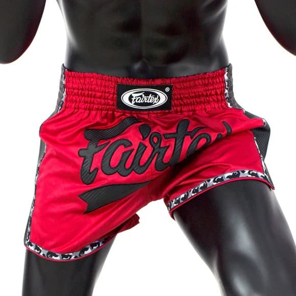 Fairtex Shorts Muay Thai BS1703 Røde/Sorte M