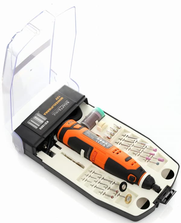 MINI HIOMAKONE 12V + VARUSTEET KD1669