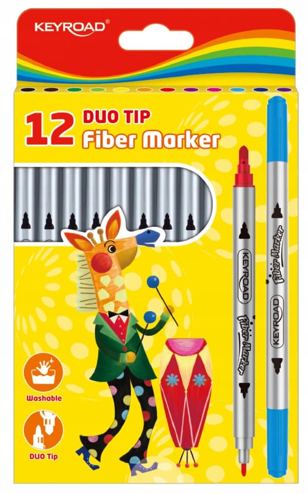 DUBBELSIDIGA DUO-SPETSFLAPPAR 12 ST 2MM/4MM KEYRO