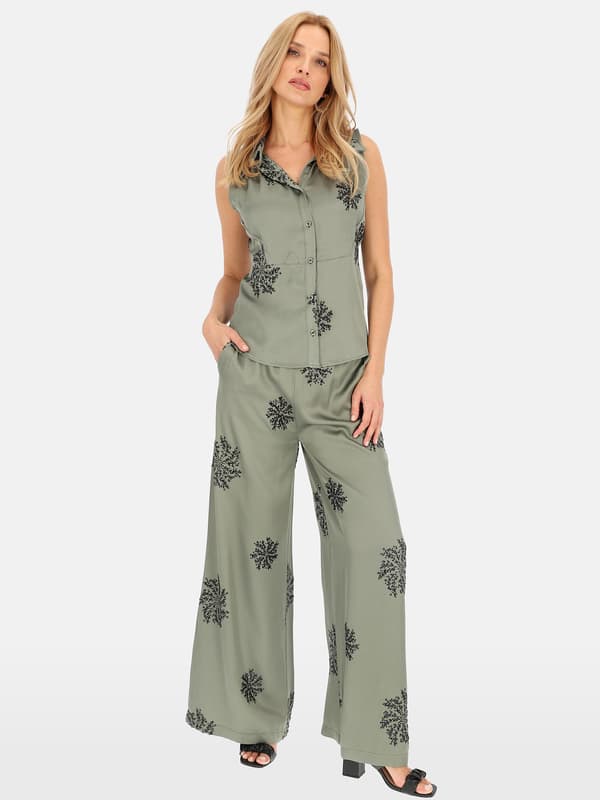 ELEGANT ÄRMLÖS DAMBLUS MED PALJETTER