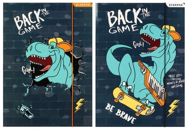 Skate Dino A4 joustava kansio