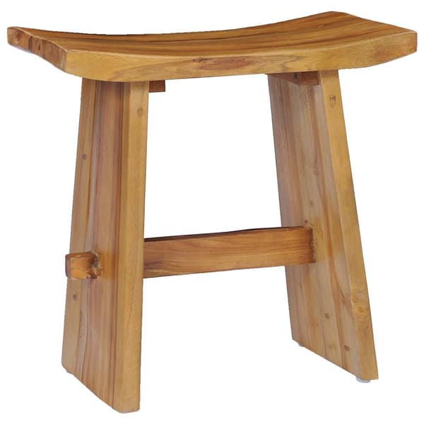 vidaXL Pall massiv teak