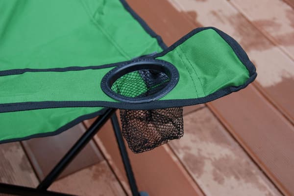 HUGO grön hopfällbar campingstol