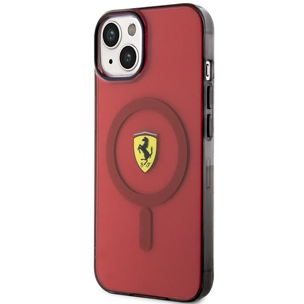 Ferrari FEHMP14SURKR iPhone 14 / 15 / 136.1" röd/röd hårdfodral Translucent Magsafe