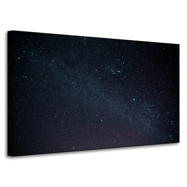 Lærredstryk Rumstjerner Nattehimmel 100x60