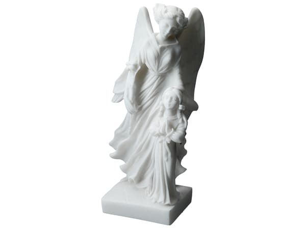 Skyddsängel med ett barn - grekisk alabaster