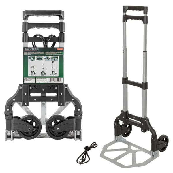 Sammenklappelig manuel transportvogn 80 kg platform