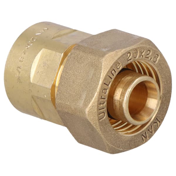 UltraLINE messing gevindforbindelse - 20 G1/2"