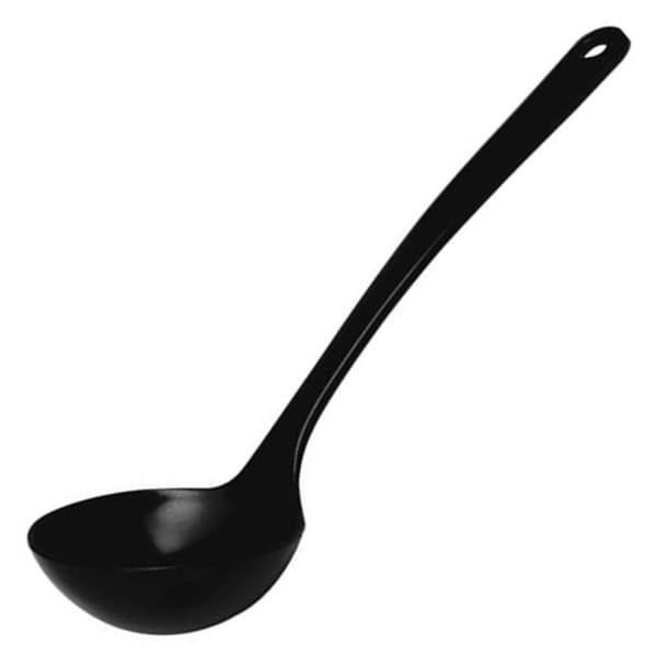 Melamin suppe- og sovseøse, sort, 0,14 l - Hendi 563755