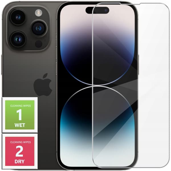 Apple iPhone 14 Pro cover + 9h glas | KLAR 2MM