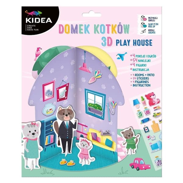 KIDEA 3D-hus til killinger