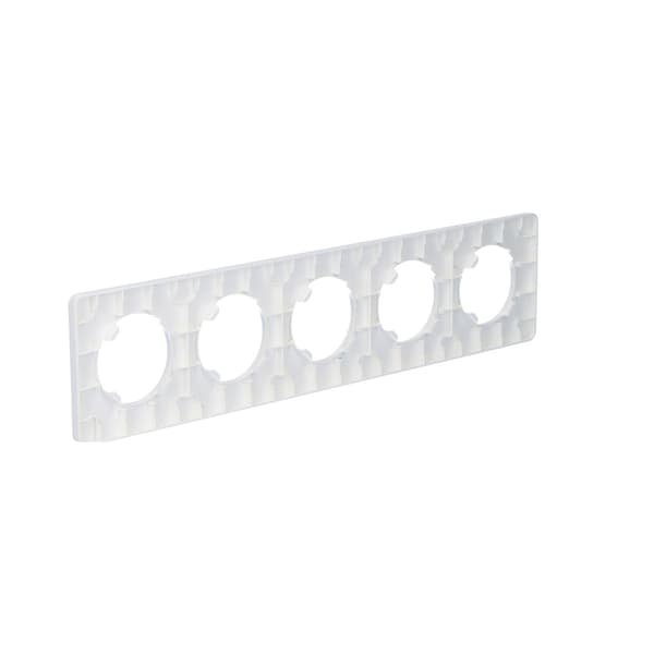 Femdelad ram, plast, vit, beta online