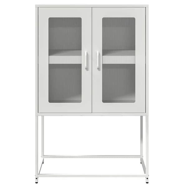 vidaXL Byrå vit 68x39x107 cm stål
