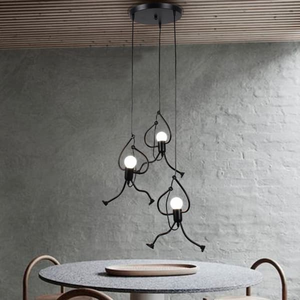 TRIPLE LOFTHÆNGELAMPE MODERNE LOFT HUMANOID