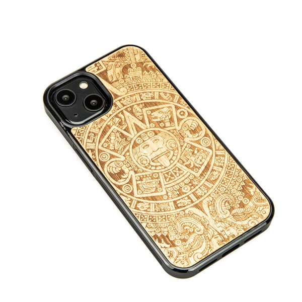 Träfodral till iPhone 13 AZTEC KALENDER ANIEGRE