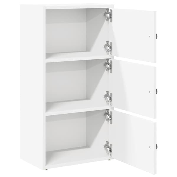 vidaXL Bokhylla, vit, 40x24x77 cm, träbaserat material