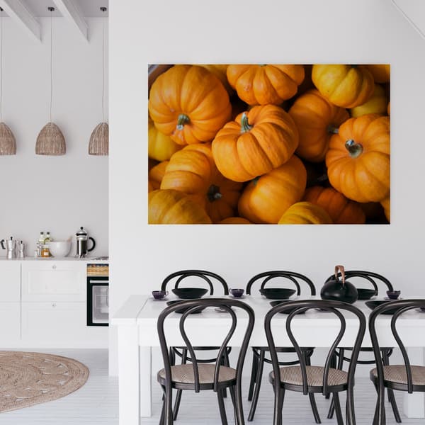 Canvastavla Kök Höstpumpor 80x40 cm