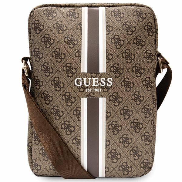 Guess 4G Stripes Tablet-taske til bærbare computere op til 10", brun