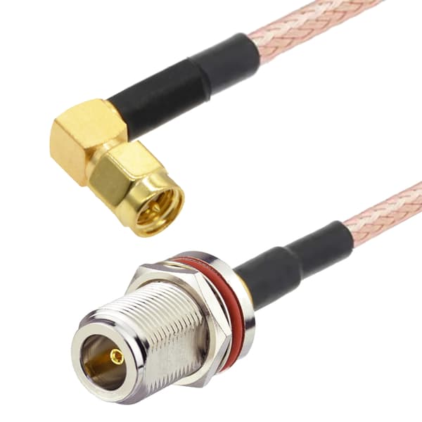 Pigtail N-fatning BH / SMA-stik RA RG400 2m