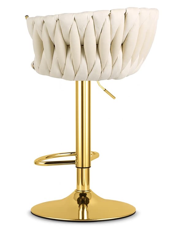 MIG skammel - beige / guld base x 1