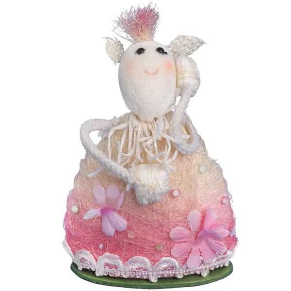 Sisalfiber stående figure i rosa