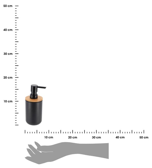 Besson svart tvålpump 300 ml