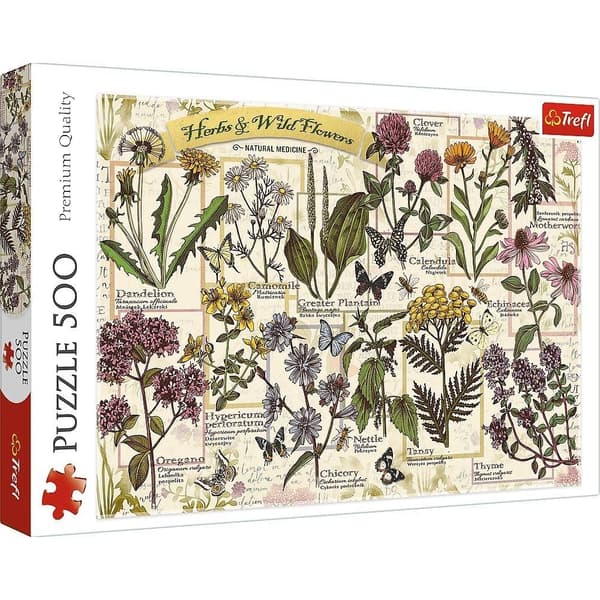 Puzzle 500 Herbarium: Lääkekasvit TREFL