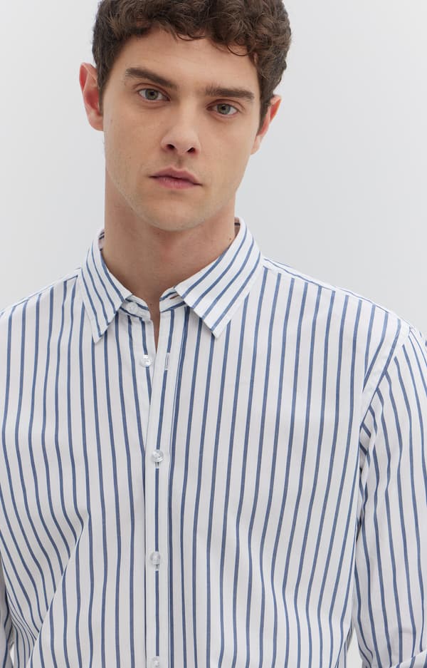 Oversized stribet skjorte XL