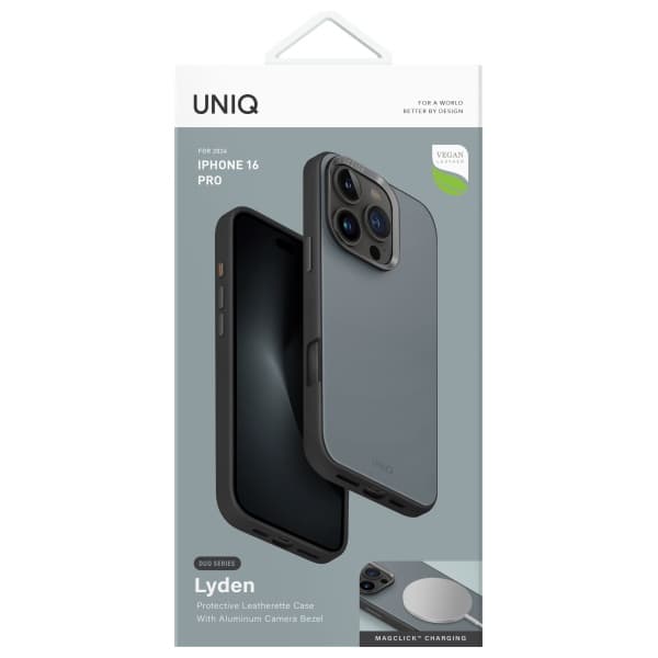 UNIQ Lyden DS-cover til iPhone 16 Pro, blå og sort