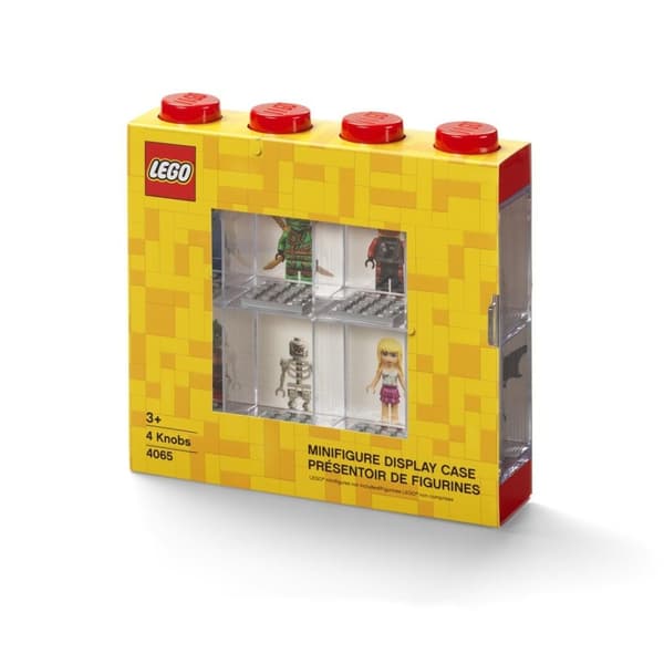 Lego(R) displayfodral för 8 minifigurer, röd