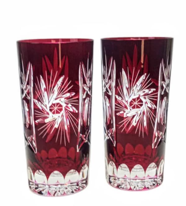 Ruby Crystal Vandglas 320ml Olivenkværn