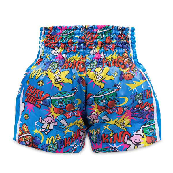 Muay Thai Top King X Puck Bokseshorts Blå L
