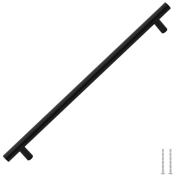 vidaXL skabsgreb, 5 stk., sort, 320 mm, rustfrit stål