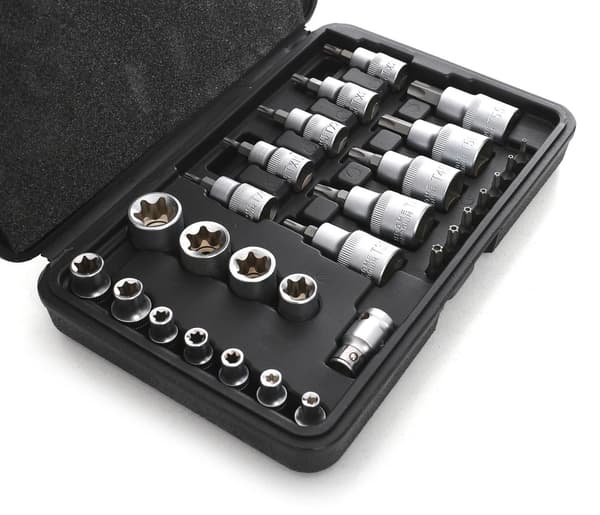Torx-kärki- ja hylsysarja 30 osaa KD10242