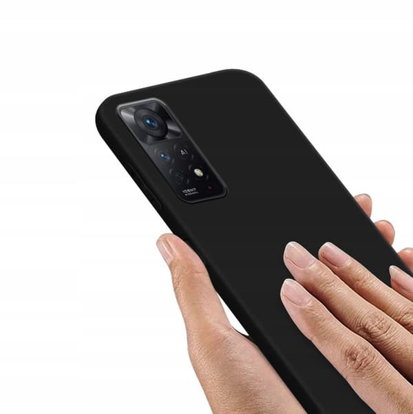 Etui til REDMI NOTE 11 PRO 5G Mat Sort Silikone Slim + GLAS