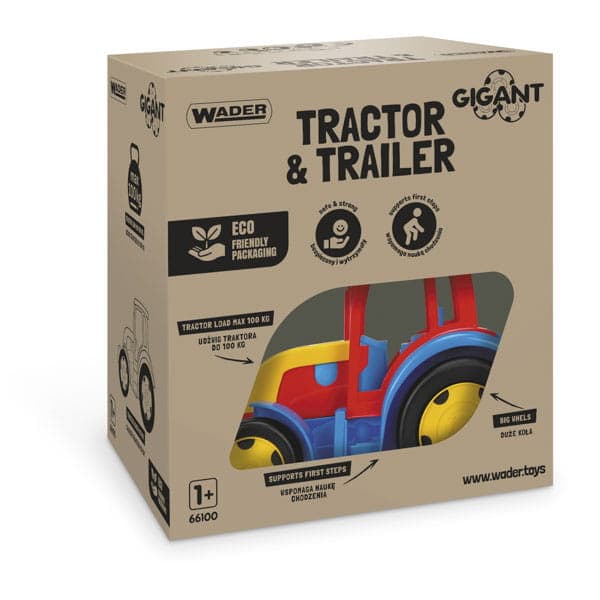 Kæmpe traktor med trailer 66100