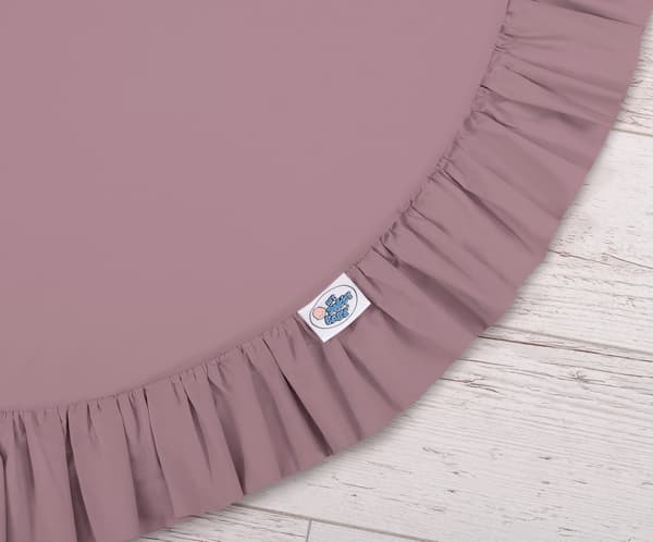 Legemåtte med flæser - retro pink