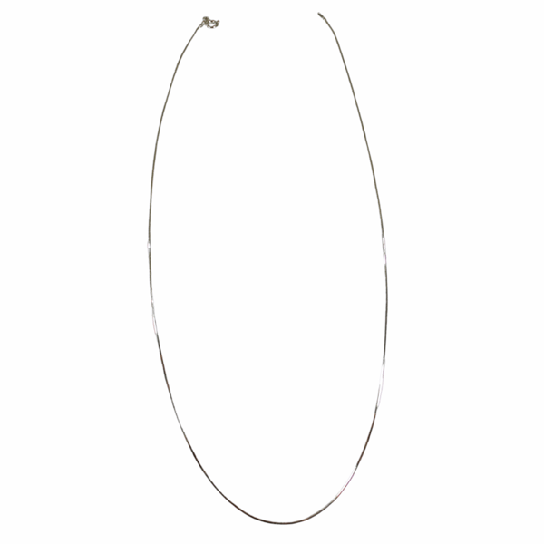 Sølvkæde, 45 cm lang - Baltisk ravsmykker