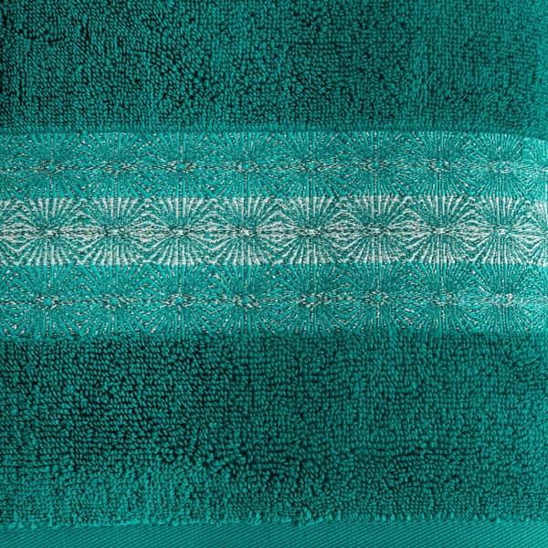 MALIKA badehåndklæde 50x90 cm turkis