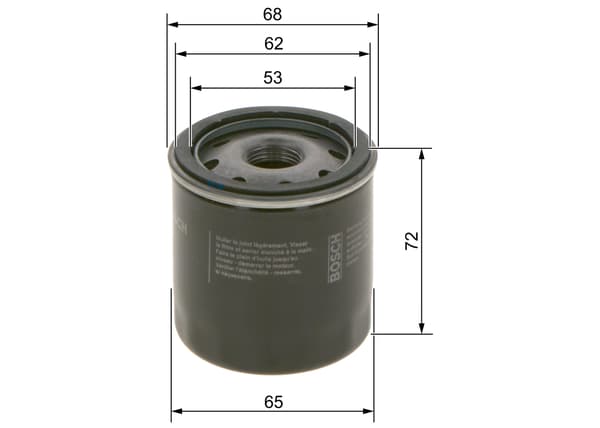 OLIEFILTER CITROEN C1 I 05> 1.0